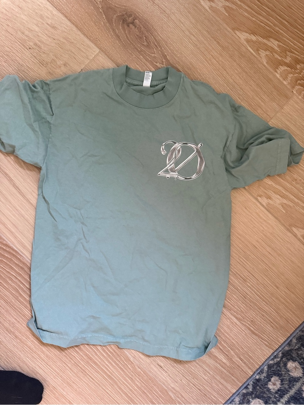 Men's Sage Green Short-Sleeve Graphic Tee